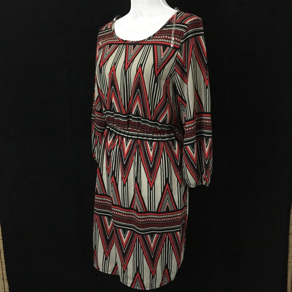 New Mini Smock Dress Long Sleeve Casual USA Made M